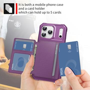 iPhone 17 Pro Max TPU Cover med Kortholder - Lilla