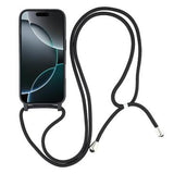 iPhone 17 Pro Max TPU Cover med Nøglesnor - Sort