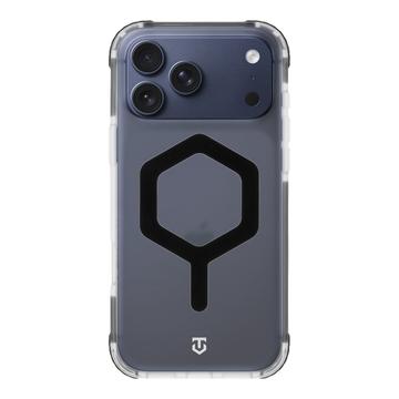 iPhone 17 Pro Max Tactical MagForce Hexagon Cover - MagSafe-kompatibel - sort / gennemsigtig