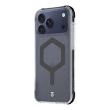 iPhone 17 Pro Max Tactical MagForce Hexagon Cover - MagSafe-kompatibel - sort / gennemsigtig