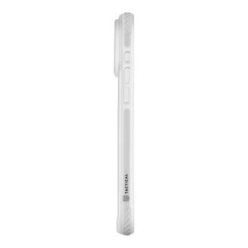 iPhone 17 Pro Max Tactical MagForce Hexagon Cover - MagSafe-kompatibel - hvid / gennemsigtig