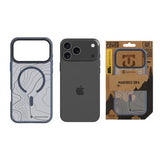 iPhone 17 Pro Max Tactical MagForce Hyperstealth Sika Hybrid Cover - MagSafe-kompatibel - Dybblå