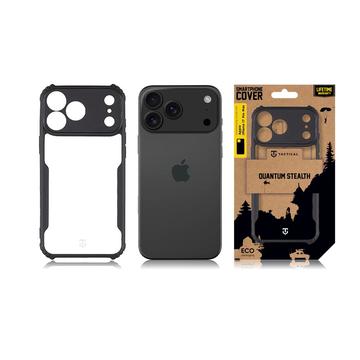 iPhone 17 Pro Max Tactical Quantum Stealth Cover med forstærkede hjørner - klar / sort