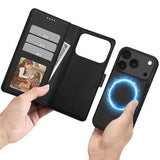 iPhone 17 Pro Max Tech-Protect 2-i-1 pungetui - Magsafe-kompatibel - sort