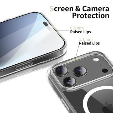 iPhone 17 Pro Max Tech-Protect Flexair Magnetisk Hybrid Cover - Gennemsigtig
