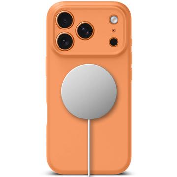 iPhone 17 Pro Max Tech-Protect flydende silikone cover - MagSafe-kompatibel - Kosmisk Orange