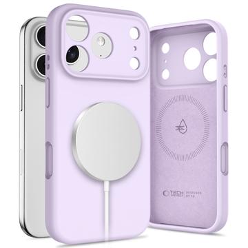 iPhone 17 Pro Max Tech-Protect flydende silikone cover - MagSafe-kompatibel - Lilla