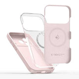 iPhone 17 Pro Max Tech-Protect flydende silikone cover - MagSafe-kompatibel - Lyserød Perle