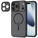 iPhone 17 Pro Max Tech-Protect MagCam Cover - MagSafe-kompatibel - mat sort
