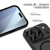 iPhone 17 Pro Max Tech-Protect MagCam Cover - MagSafe-kompatibel - mat sort