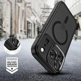 iPhone 17 Pro Max Tech-Protect MagCam Cover - MagSafe-kompatibel - mat sort