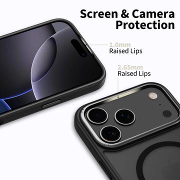 iPhone 17 Pro Max Tech-Protect MagEdge Cover - MagSafe-kompatibel - mat sort / gunmetal