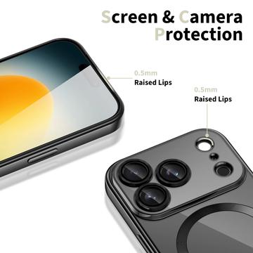 iPhone 17 Pro Max Tech-Protect MagFlex Cover - MagSafe-kompatibelt - klar / sort