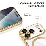 iPhone 17 Pro Max Tech-Protect MagFlex Cover - MagSafe-kompatibelt - Klar / Guld