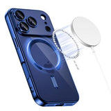 iPhone 17 Pro Max Tech-Protect MagFlex Cover - MagSafe-kompatibelt - Klar / Dybblå