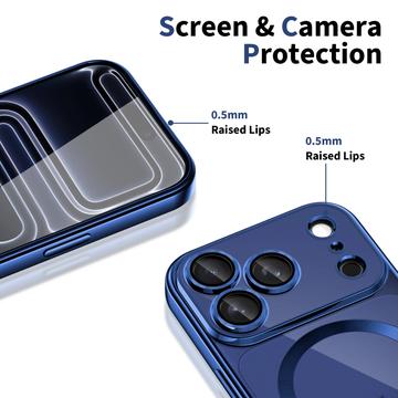 iPhone 17 Pro Max Tech-Protect MagFlex Cover - MagSafe-kompatibelt - Klar / Dybblå