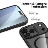 iPhone 17 Pro Max Tech-Protect Magmat Cover - MagSafe Kompatibel - Sort / Klar
