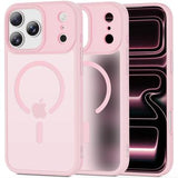 iPhone 17 Pro Max Tech-Protect Magmat Cover - MagSafe Kompatibel - Mat lyserød