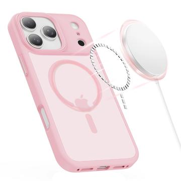 iPhone 17 Pro Max Tech-Protect Magmat Cover - MagSafe Kompatibel - Mat lyserød