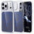 iPhone 17 Pro Max Tofarvet hybrid cover - MagSafe-kompatibel - Blå