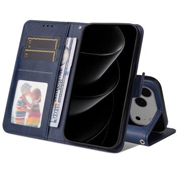 iPhone 17 Pro Max Pung Etui med Stativ - blå