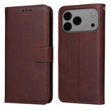 iPhone 17 Pro Max Pung Etui med Stativ - Brun