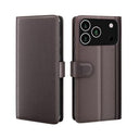 iPhone 17 Pro Max Læderpung med Stativ - Brun