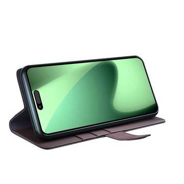 iPhone 17 Pro Max Læderpung med Stativ - Brun
