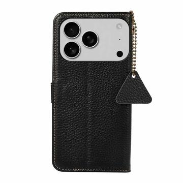 iPhone 17 Pro Max Læderpung med RFID - Sort