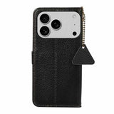 iPhone 17 Pro Max Læderpung med RFID - Sort