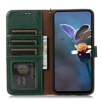 iPhone 17 Pro Max Læderpung med RFID - Grøn