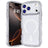 iPhone 17 Pro Max Wave-Edge Laser Glitter MagSafe Cover - Klar
