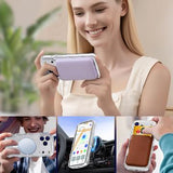 iPhone 17 Pro Max Wave-Edge Laser Glitter MagSafe Cover - Klar