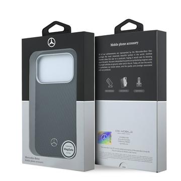 iPhone 17 Pro Mercedes-Benz Semi Wrap Cover - MagSafe-kompatibelt - Sort