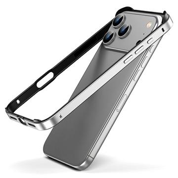 iPhone 17 Pro Metalkofanger med forhøjede kanter - Sølv