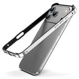 iPhone 17 Pro Metalkofanger med forhøjede kanter - Sølv