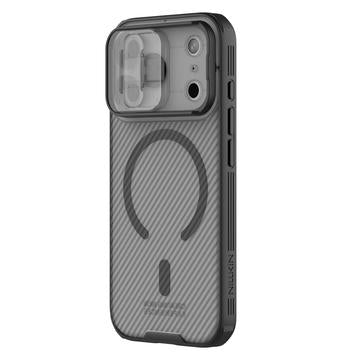 iPhone 17 Pro Nillkin CamShield Pro Magnetic Hybrid Cover - Gennemsigtig sort