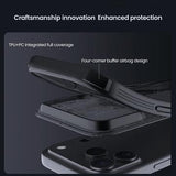 iPhone 17 Pro Nillkin CamShield Pro Magnetic Hybrid Cover - Gennemsigtig sort