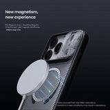 iPhone 17 Pro Nillkin CamShield Pro Magnetic Hybrid Cover - Gennemsigtig sort