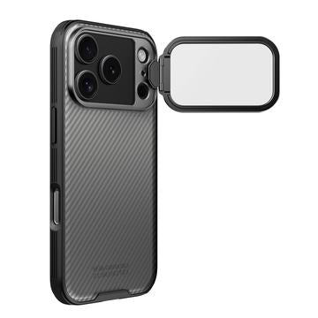 iPhone 17 Pro Nillkin CamShield Prop Hybrid Cover - Gennemsigtig sort