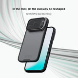 iPhone 17 Pro Nillkin CamShield Prop Hybrid Cover - Gennemsigtig sort