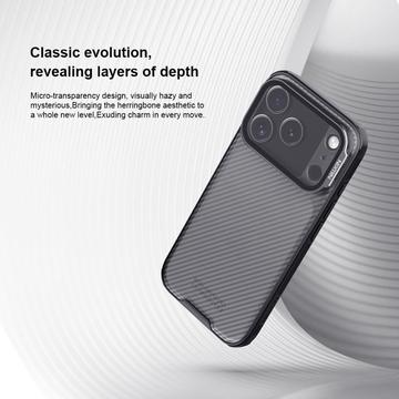 iPhone 17 Pro Nillkin CamShield Prop Hybrid Cover - Gennemsigtig sort