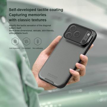 iPhone 17 Pro Nillkin CamShield Prop Hybrid Cover - Gennemsigtig sort