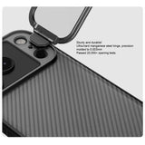 iPhone 17 Pro Nillkin CamShield Prop Hybrid Cover - Gennemsigtig sort