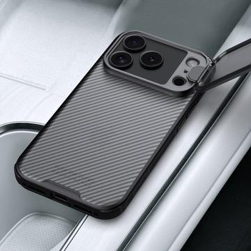 iPhone 17 Pro Nillkin CamShield Prop Hybrid Cover - Gennemsigtig sort