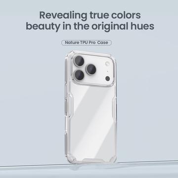 iPhone 17 Pro Nillkin Nature TPU Pro Hybrid Cover - Gennemsigtig