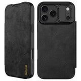 iPhone 17 Pro Nillkin Qin Pro Flip Cover - Sort