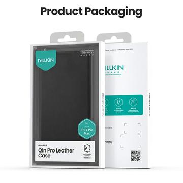 iPhone 17 Pro Nillkin Qin Pro Flip Cover - Sort