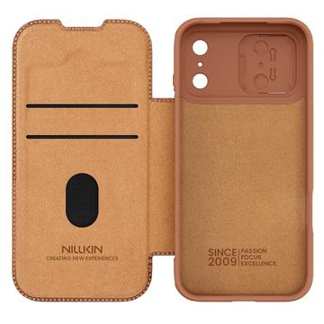 iPhone 17 Pro Nillkin Qin Pro Flip Cover - Brun
