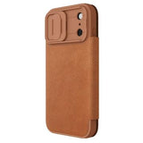 iPhone 17 Pro Nillkin Qin Pro Flip Cover - Brun